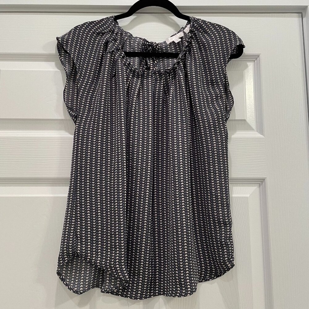Women's Lauren Conrad Pleated Scoop-neck Blouse L